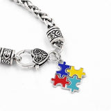 Hand crafted Autism Charm bracelet