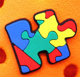 Autism Awareness Puzzle Piece Croc Charm