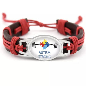 Autism strong adjustable leather