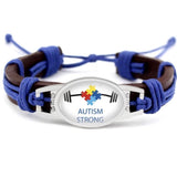 Autism strong adjustable leather